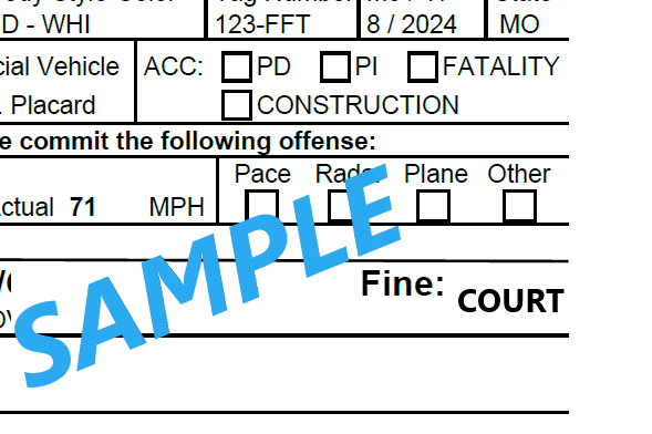 Sample citation box with the word COURT — must appear in court
