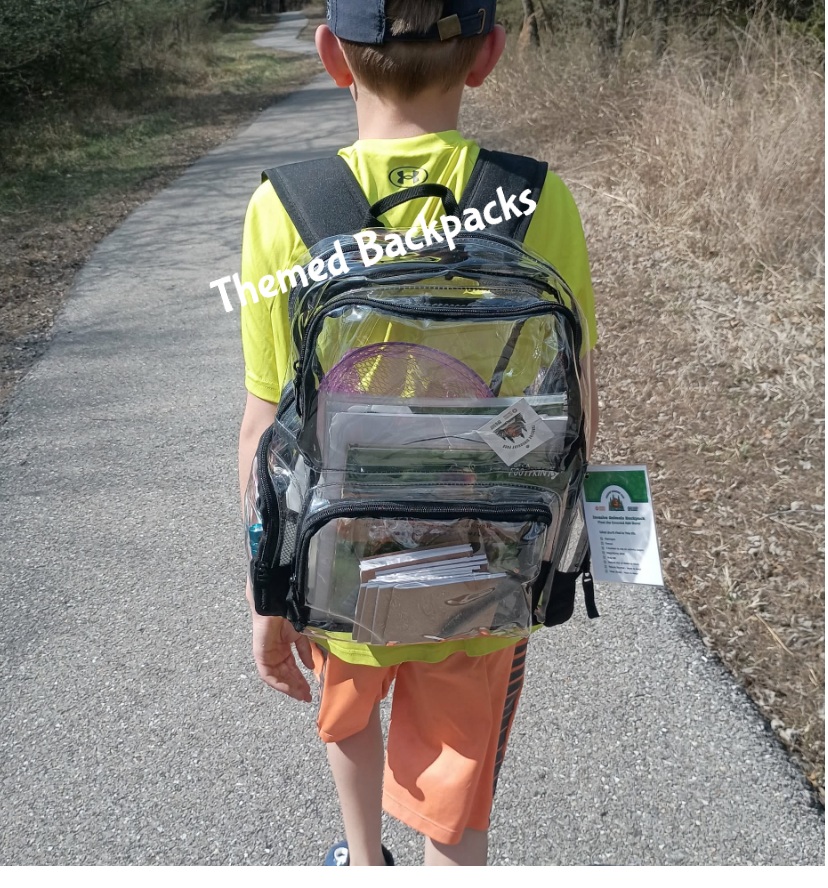 Themed backpacks available to check out at Talala Public Library