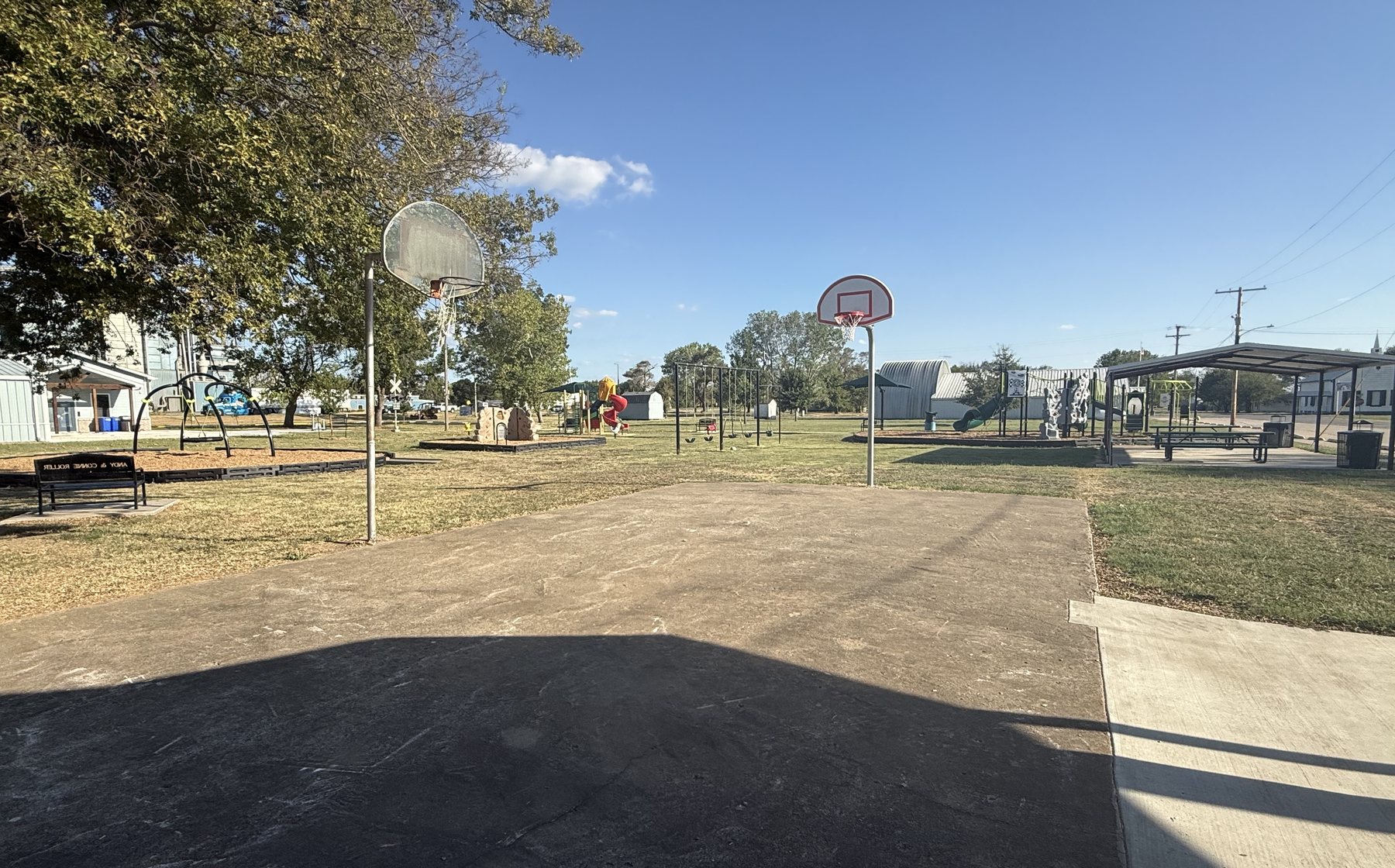 Basketball court at Town Park